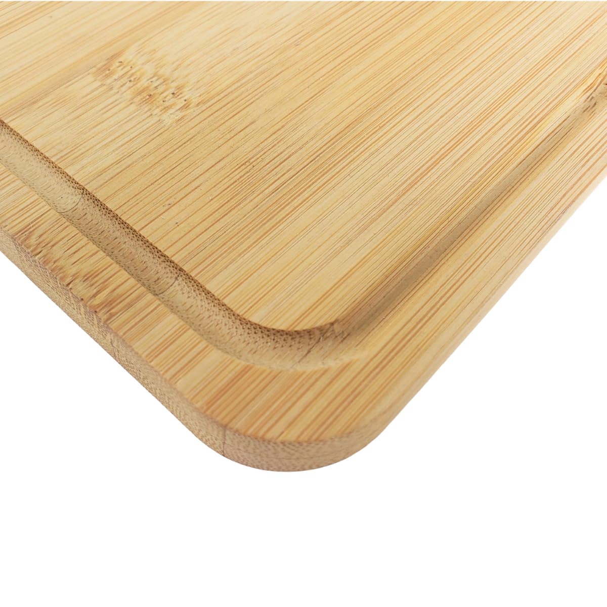 (Set of 10) 14"X11" Thick Sturdy Bulk Plain Bamboo Serving Tray, Chopping Board with Juice Groove for Customized, Personalized Engraving Purpose Invisioncorp