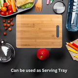 (Set of 12) 12"X9" Bulk Plain Bamboo Serving Tray, Platter, Cutting Board for Customized, Personalized Engraving Gifts (With Handle) Invisioncorp