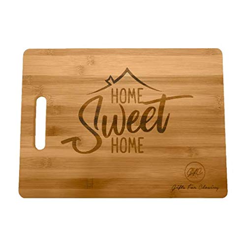 (Set of 12) 12"X9" Bulk Plain Bamboo Serving Tray, Platter, Cutting Board for Customized, Personalized Engraving Gifts (With Handle) Invisioncorp