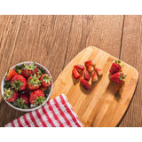 (Set of 12) 12"X9" Round Edge Bulk Plain Bamboo Serving Cutting Boards for Customized, Personalized Engraving Purpose (Without Handle) Invisioncorp