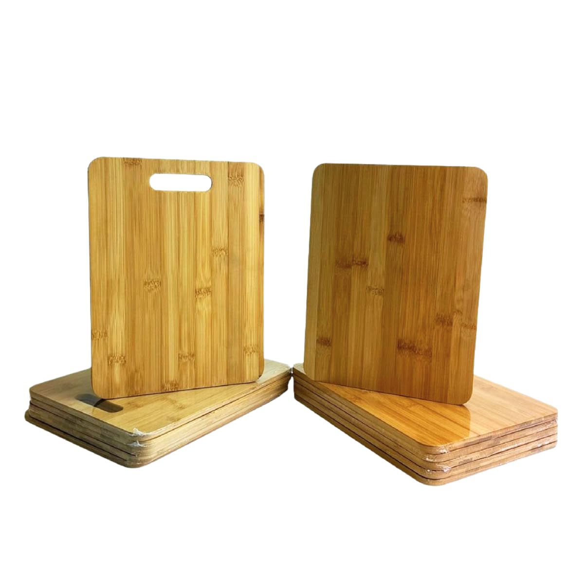 (Set of 12) 12x9" Bulk Plain Blank Bamboo Serving Tray, Charcuterie, Cutting, Chopping Boards for Engraving, Gift Invisioncorp