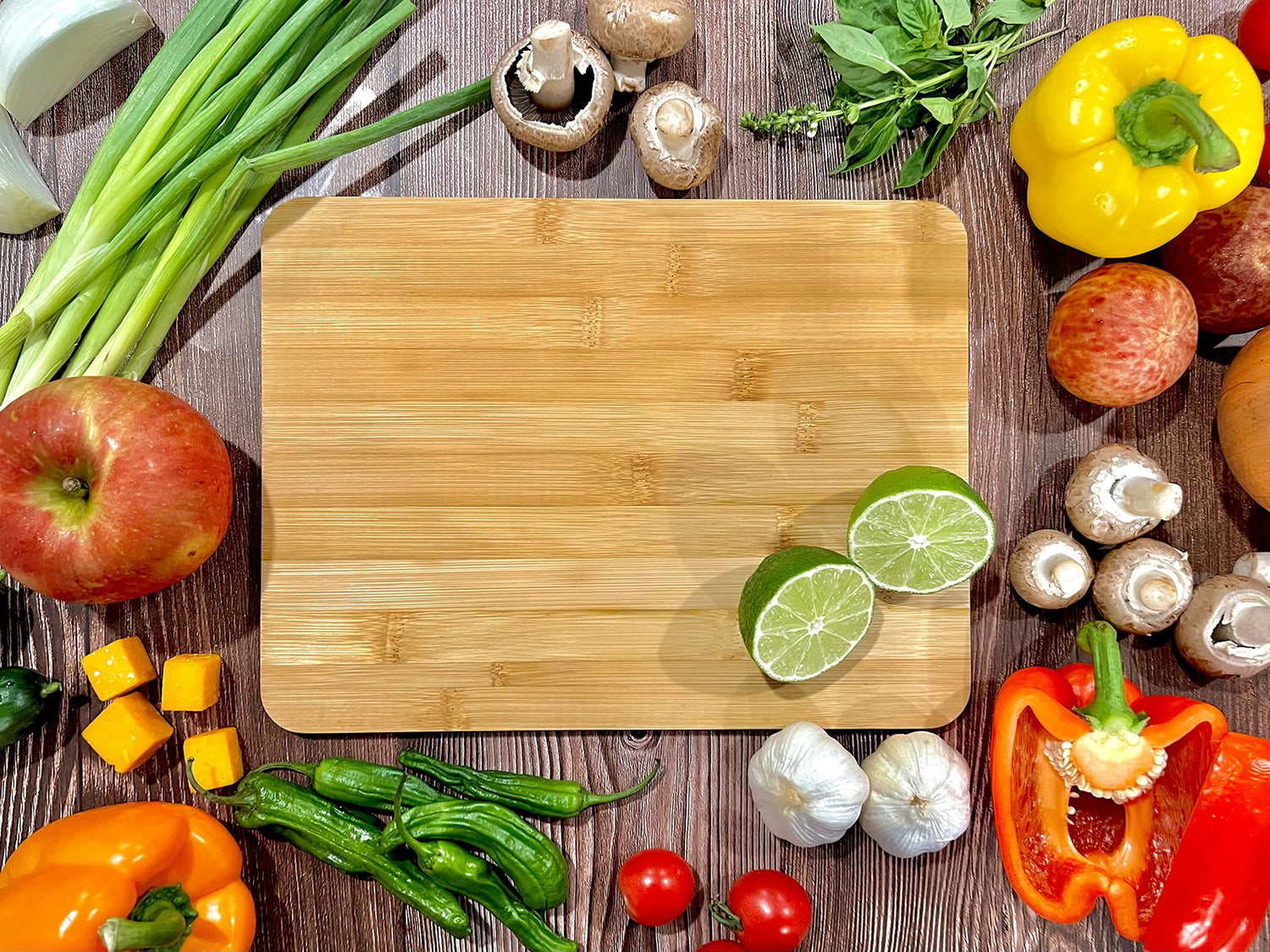 (Set of 12) 12x9" Bulk Plain Blank Bamboo Serving Tray, Charcuterie, Cutting, Chopping Boards for Engraving, Gift Invisioncorp