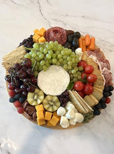 (Set of 6) 15" Round Bulk Plain Bamboo Cheese, Pizza Cutting Serving Board for Customized, Personalized Engraving Purpose, Wholesale Premium Bamboo Board Invisioncorp