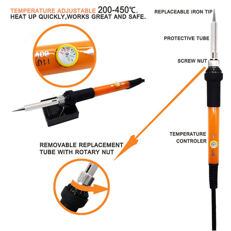 (Wood Burning Kit, 110 Pieces Wood Burning Tool with Adjustable Temperature 200~420°C, Professional Wood Burner Pen for Embossing Carving Soldering PETUOL