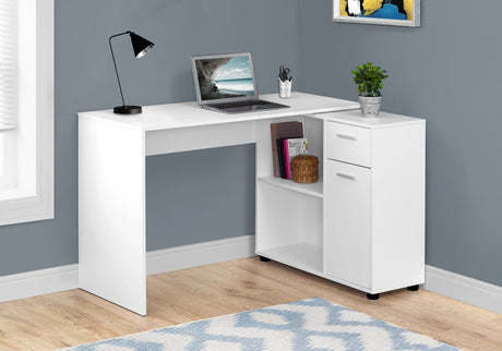 Computer Desk, Home Office, Corner, Storage Drawers, L Shape, Contemporary & Modern HouseOfZazla