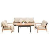 Outdoor Wicker Patio Furniture Sets 4 Pieces