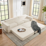 Modern Minimalist L Shape Modular Sectional Sofa, Couch