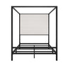 Canopy Bed With Tall Upholstered Headboard, 4 Poster Frame HouseOfZazla