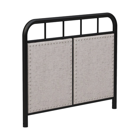 Twin Size Linen Upholstered Platform Metal Bed Frame with Fabric Headboard and Footboard HouseOfZazla