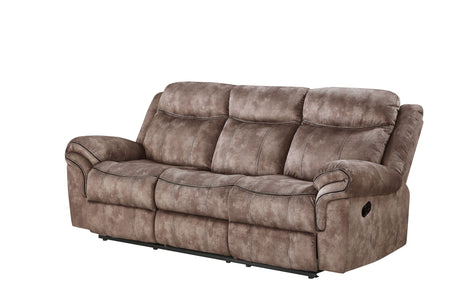 Zubaida Two Tone Recliner Sofa with USB Port and Drop Down Table HouseOfZazla