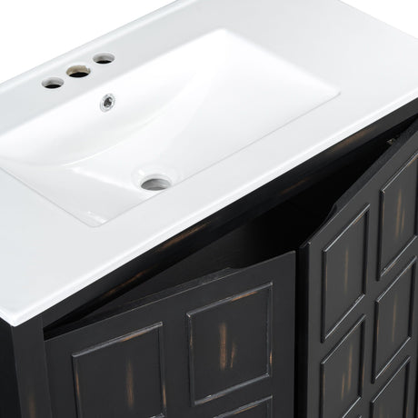 Bathroom Vanity Organizer With Sink, Combo Cabinet Set, Bathroom Storage Cabinet HouseOfZazla