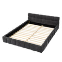 Modern Platform Bed Frame With Thick Fabric HouseOfZazla