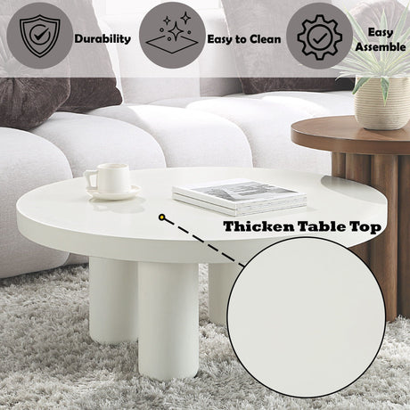 Loanna White Coffee Table HouseOfZazla