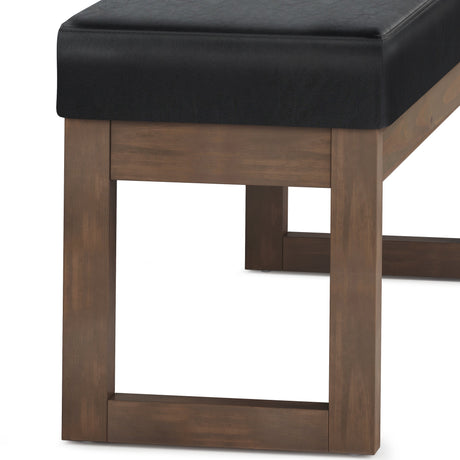 Milltown Large Ottoman Bench - Midnight Black HouseOfZazla