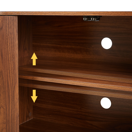 Sideboard Storage Cabinet TV Stand with Wave Pattern HouseOfZazla