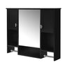 Wall Mounted Bathroom Storage Cabinet With Mirror, Medicine Cabinet With Towel Bar HouseOfZazla