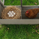 20.93ft² Large Wooden Chicken Coop Outdoor Hen House