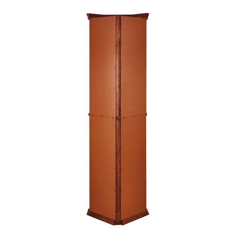 Corner Curio Cabinet With Lights, Adjustable Tempered Glass Shelves, Mirrored Back, Display Cabinet (E26 Light Bulb Not Included) HouseOfZazla