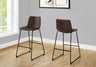 Bar Height Office Chair with Curved Backrest and Leather-Look Upholstery HouseOfZazla