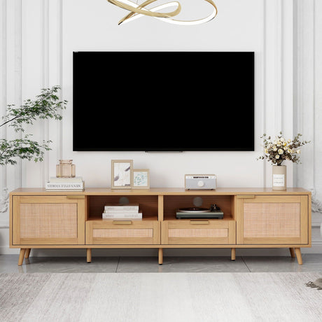 TV Stand Media Console With Cable Management HouseOfZazla