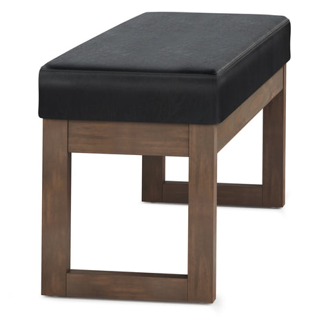 Milltown Large Ottoman Bench - Midnight Black HouseOfZazla
