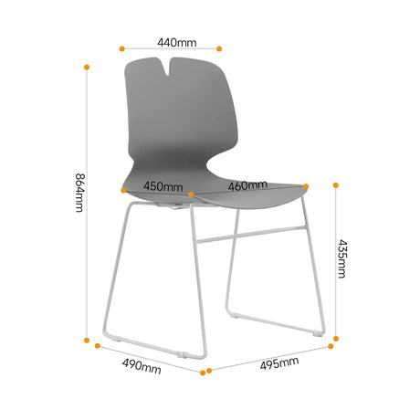 Modern Stacked Office Chairs (Set of 4) HouseOfZazla