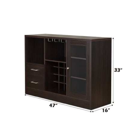 Hazen Wine Cabinet III - Espresso HouseOfZazla