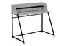 Computer Desk for Home Office with Marble Look and Storage Shelves HouseOfZazla