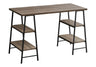 Computer Desk For Home Office, Storage Shelves, Industrial Design HouseOfZazla