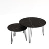 Round Nesting Coffee Table For Living Room (Set of 2) HouseOfZazla
