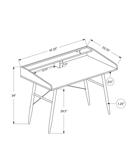 Computer Desk For Home Office With Storage Shelves HouseOfZazla