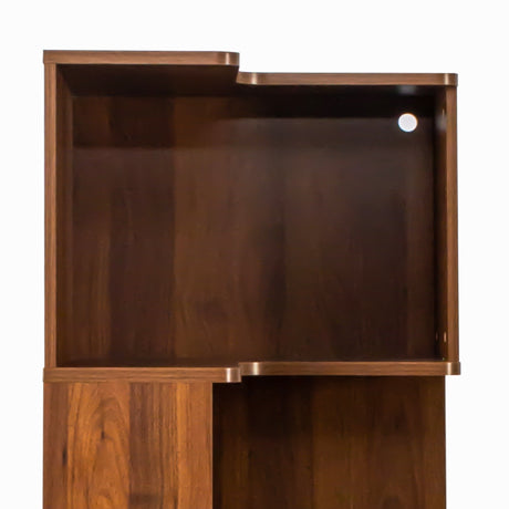 Corner Book Shelf - 5 Tier Corner Bookshelf HouseOfZazla