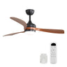 Ceiling Fan With 3 Blades, Remote Control, Reversible DC Motor, Noiseless Operation, 3 Downrods HouseOfZazla