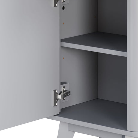 Tall Bathroom Storage Cabinet With Adjustable Shelves And 1 Drawer & Door HouseOfZazla