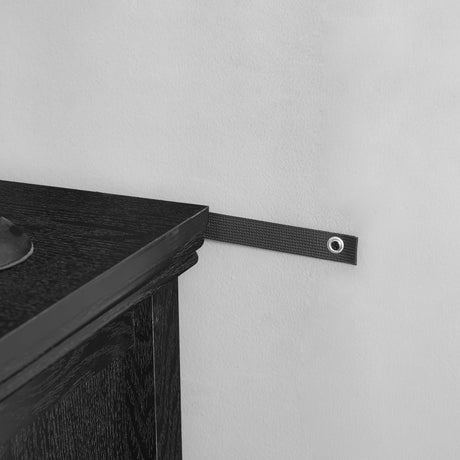 Modern 5-Drawer Black Dresser for Living Room Storage HouseOfZazla