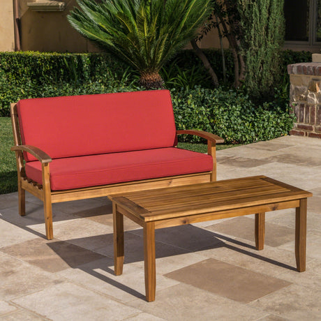 Outdoor Chat Set With Coffee Table and Loveseat HouseOfZazla