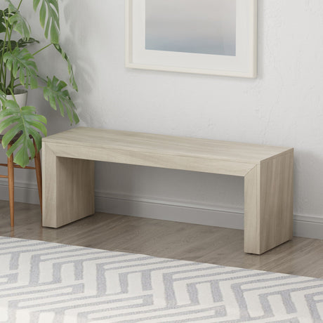 Acacia Wood Dining Bench, Farmhouse Style HouseOfZazla