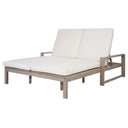 Outdoor Double Lounge Chair With 5 Position Adjustable Backrest HouseOfZazla