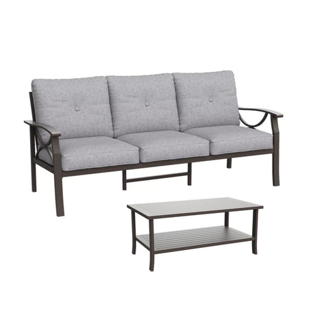 Patio Furniture Set with Coffee Table and Cushions for Backyard HouseOfZazla
