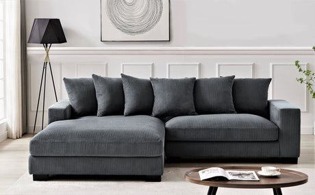 Luxe - Oversized 2 Piece Sectional Couches For Living Room, L Shaped Sofa With Chaise HouseOfZazla