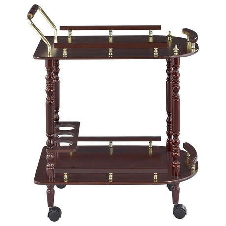 2 Shelf Serving Cart - Brown HouseOfZazla