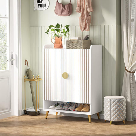 Shoe Cabinet With Doors, 7 Tier Storage Organizer HouseOfZazla