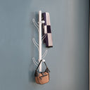 Vertical Eight Hook Coat Rack Wall Mount HouseOfZazla