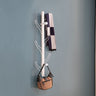 Vertical Eight Hook Coat Rack Wall Mount HouseOfZazla