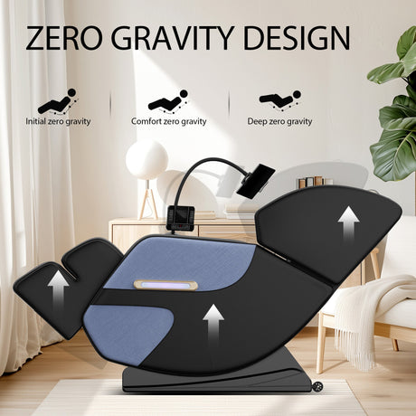Massage Chair Recliner with Zero Gravity and Full Body Air Pressure HouseOfZazla