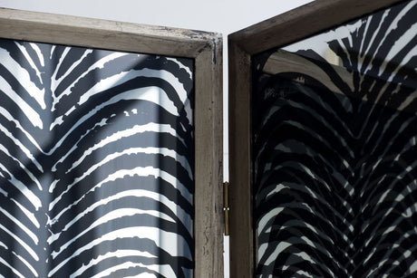 Room Divider, Herero 4 Panel Decorative Screen - Black HouseOfZazla