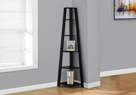 Bookshelf, Bookcase, Etagere, Corner, 5 Tier, For Office, Contemporary & Modern HouseOfZazla
