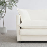 Sofa Set of 2 Chenille Couch, 2+3 Seater Sofa Set Deep Seat Sofa