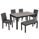 Modern Dining Table Set With Upholstered Chairs For Dining Room HouseOfZazla