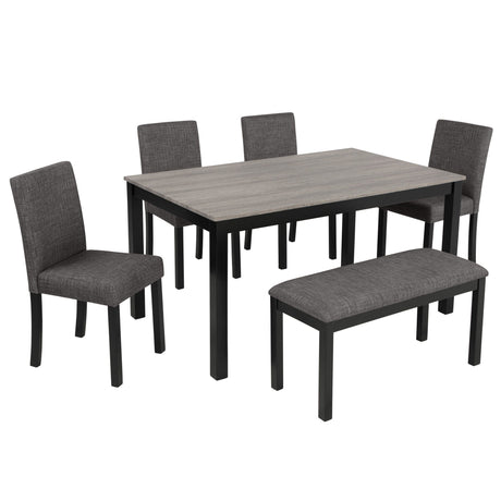 Modern Dining Table Set With Upholstered Chairs For Dining Room HouseOfZazla